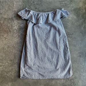 Kokoon off the shoulder black white gingham dress